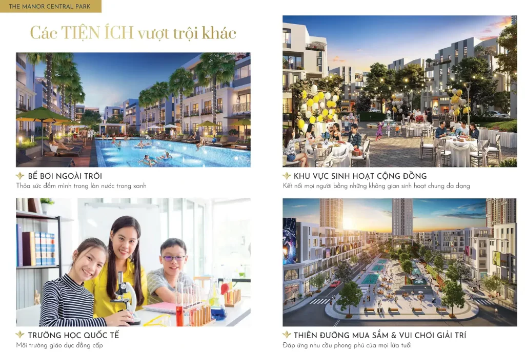 hệ thống tiện ích chung cư the manor central park nguyễn xiển
