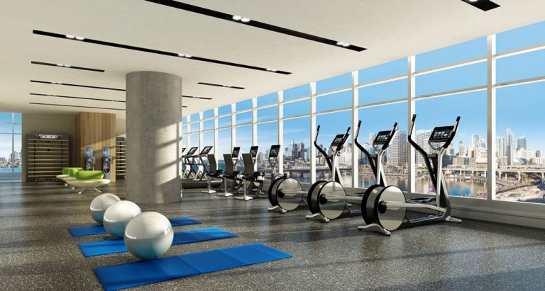 phòng gym spa hiện đại