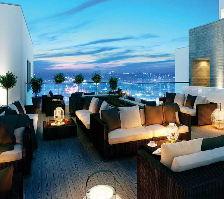 sky bar tầng thượng