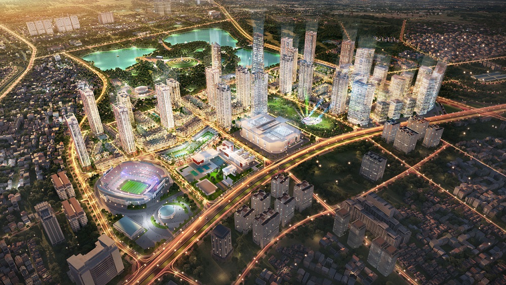 anh phoi canh chung cu the manor nguyen xien